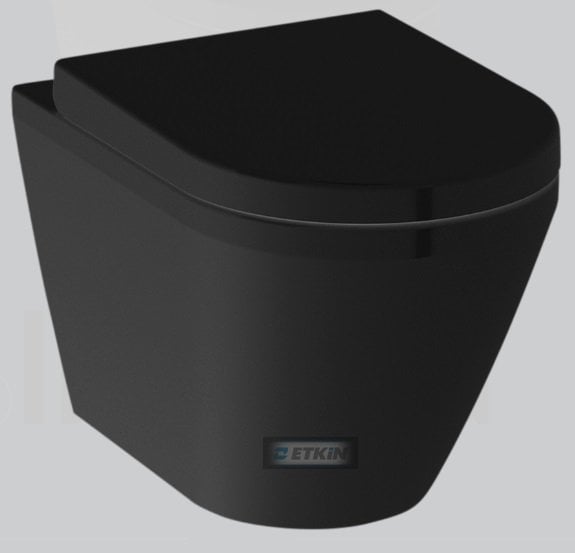 VitrA İntegra Rim-ex Asma Klozet Mat Siyah 7041L083-0090